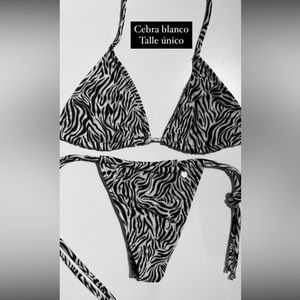 Swimwear bikini White/Black one size NEW